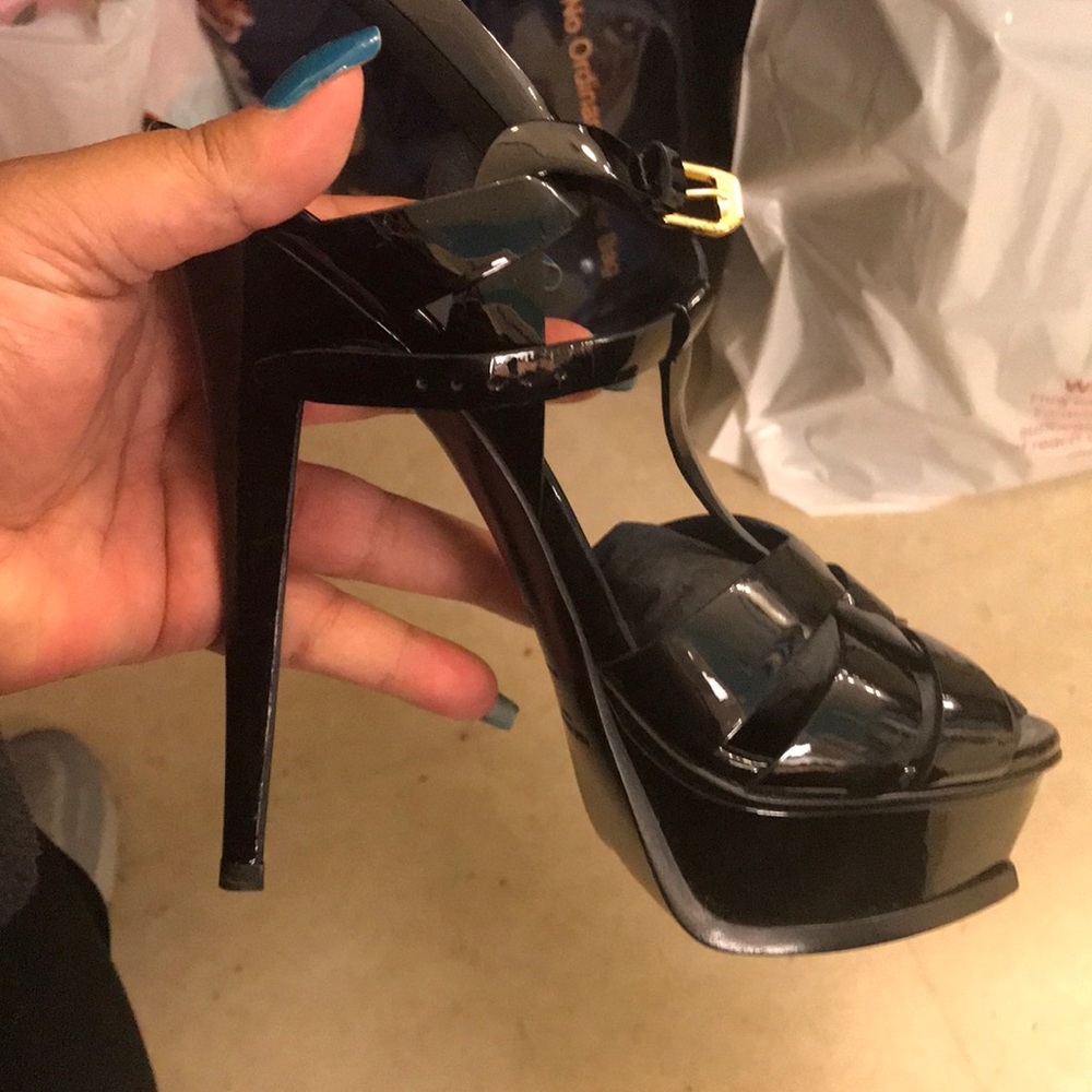 Saint Laurent Paris Tribute Platform Shoes